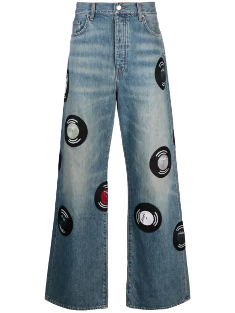 AMIRI Record wide-leg jeans Blue AW23MDF040