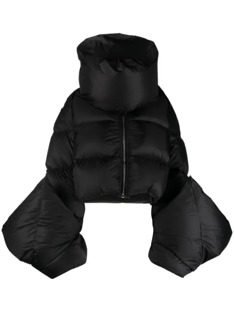 Rick Owens Babel Mountain Duvet cropped jacket Black RP02C1775NPD3
