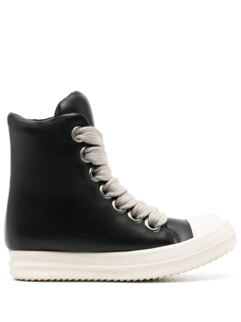 Rick Owens Jumbo padded leather sneakers Black RP02C1878LLPW2
