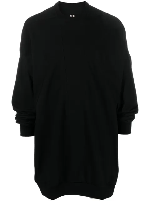 Rick Owens Splintered Peter organic cotton jumper Black RU02C7278BA