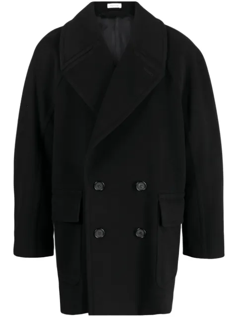 Alexander McQueen double-breasted tailored coat Black 754885QVV71