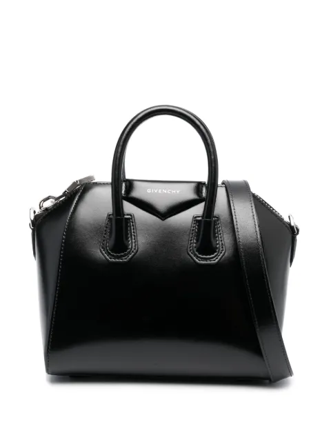 Givenchy Mini Antigona logo-lettering tote bag Black BB50TNB1R0