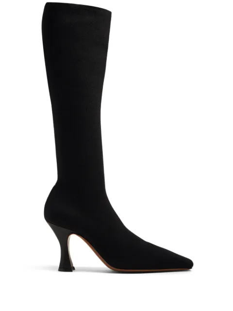 NEOUS Ran stretch-knit knee-high boots Black 00358K01