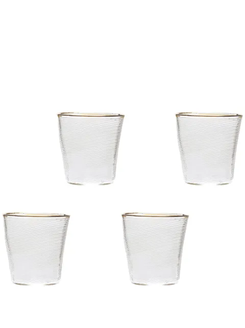 Seletti x Diesel Murano water glasses (set of four) Neutrals 11241X4