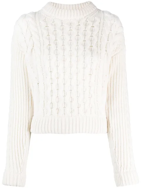 Patou merino wool-blend jumper Neutrals KN1388064009A