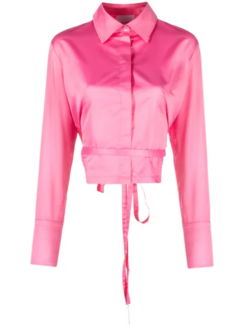 Patou cut-out cropped shirt Pink BL0260152426P