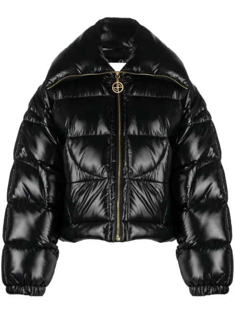Patou cropped puffer jacket Black OU0240123999B