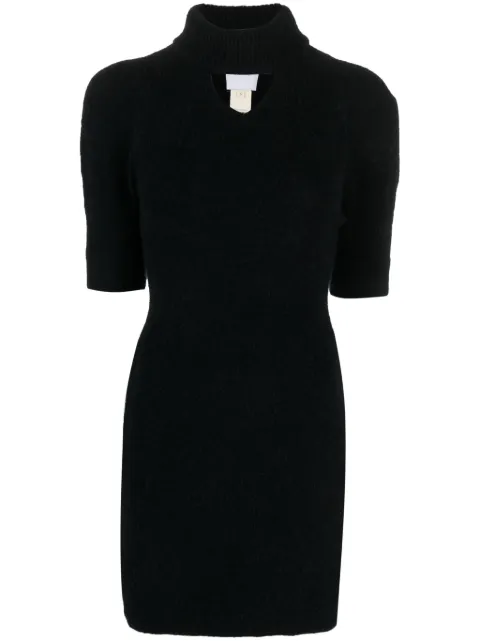 Patou alpaca-blend minidress Black KN1518065999B