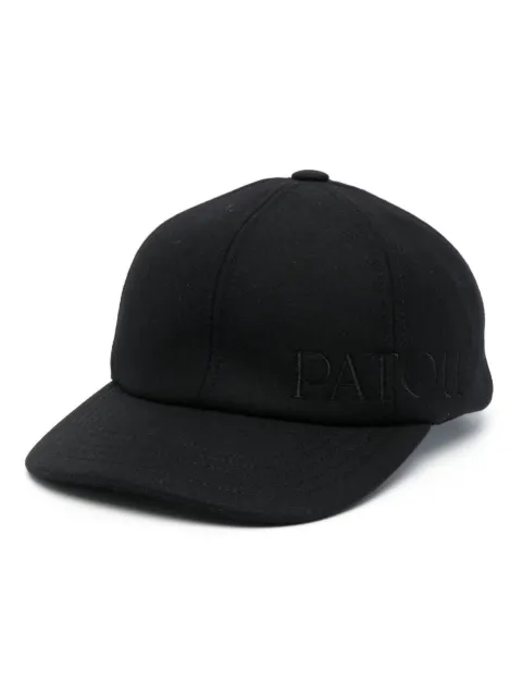Patou embroidered-logo felt cap Black AC0560148999B