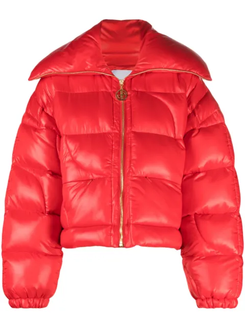 Patou cropped puffer jacket Red OU0240123307R