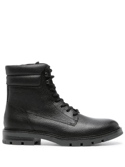 Tommy Hilfiger padded leather ankle boots Black FM0FM04802