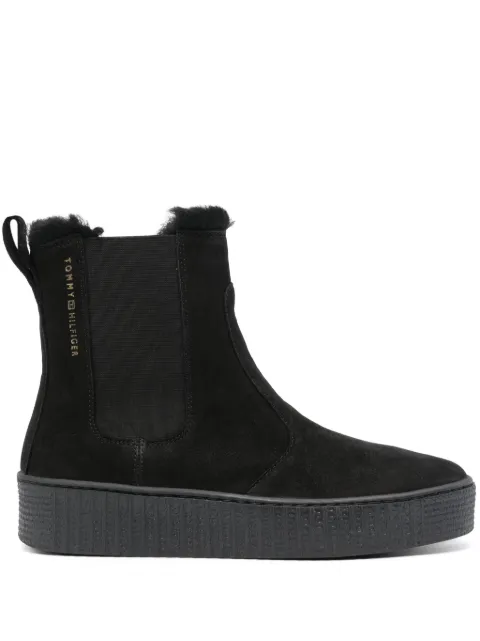 Tommy Hilfiger Essential Chelsea suede boots Black FW0FW07661