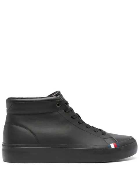 Tommy Hilfiger Modern lace-up leather sneakers Black FM0FM04820