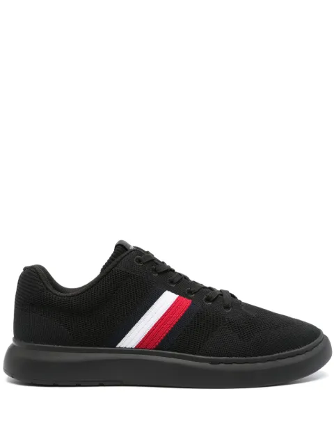 Tommy Hilfiger side stripe-detail mesh sneakers Black FM0FM04587