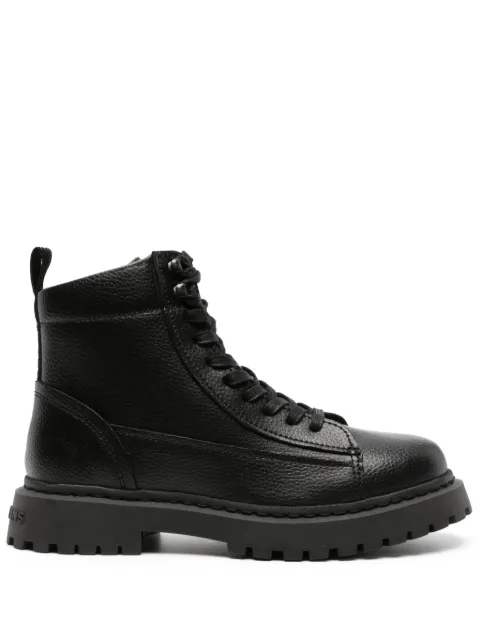 Tommy Jeans lace-up ankle leather boots Black EM0EM01274