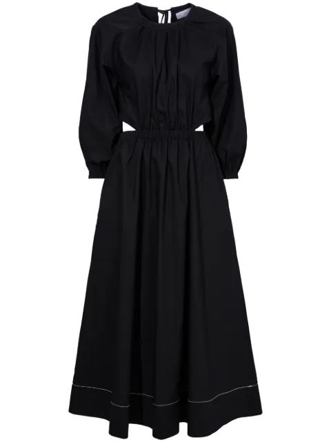 Proenza Schouler White Label Nora backless poplin dress Black WL2413379SC080