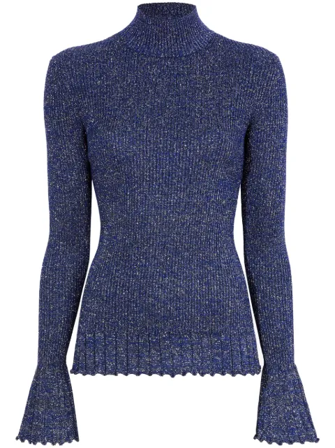 Proenza Schouler White Label Avery turtleneck jumper Blue WL2417965KY305