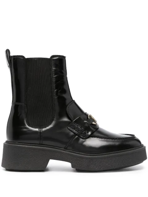 Tommy Hilfiger 45mm logo-plaque ankle boots Black FW0FW07317