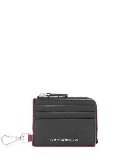 Tommy Hilfiger logo-print zipped leather wallet Black AM0AM11939