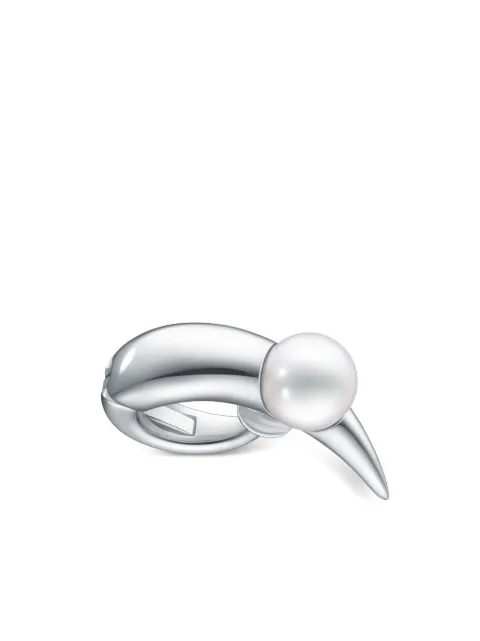 TASAKI 18kt white gold Collection Line Danger Horn Plus ear cuff Silver E4424W