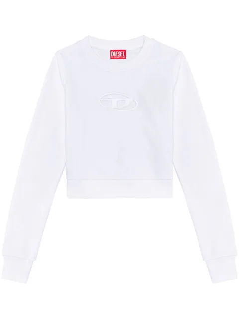 Diesel F-Slimmy-Od cropped sweatshirt White A099310GRAC
