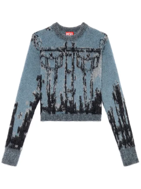 Diesel M-Symi round-neck jumper Blue A111810BMAL