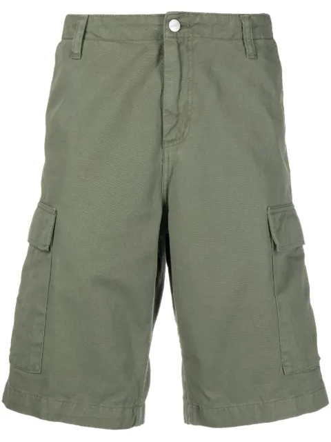 Carhartt WIP logo-patch cargo shorts Green I031517