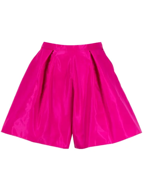 Zuhair Murad satin-finish high-waisted shorts Purple SOT23002TABL006