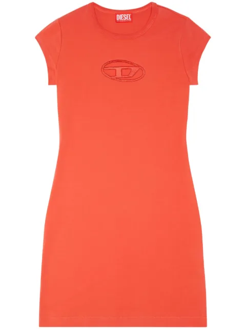 Diesel D-Angiel cut-out T-shirt minidress Orange A062700AFAA