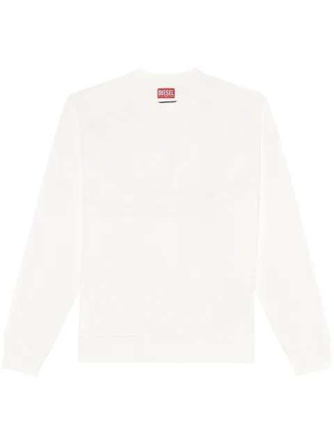 Diesel S-Rob-Megoval-D cotton sweatshirt White A113030GYCJ