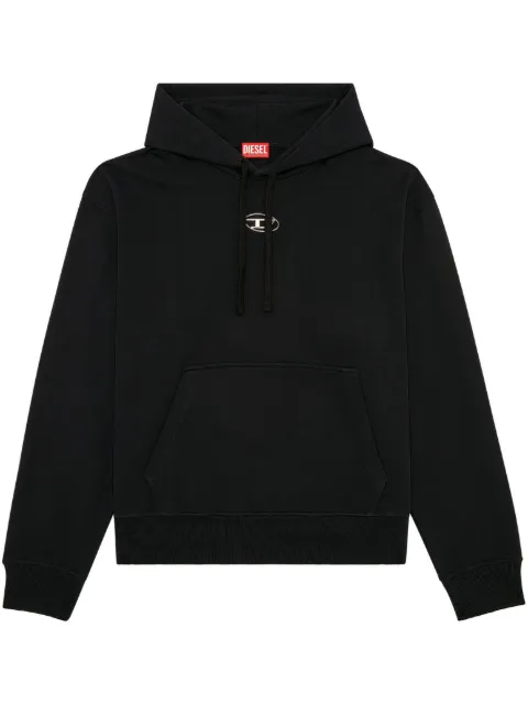 Diesel S-Macs-Od cotton hoodie Black A098560IAJH
