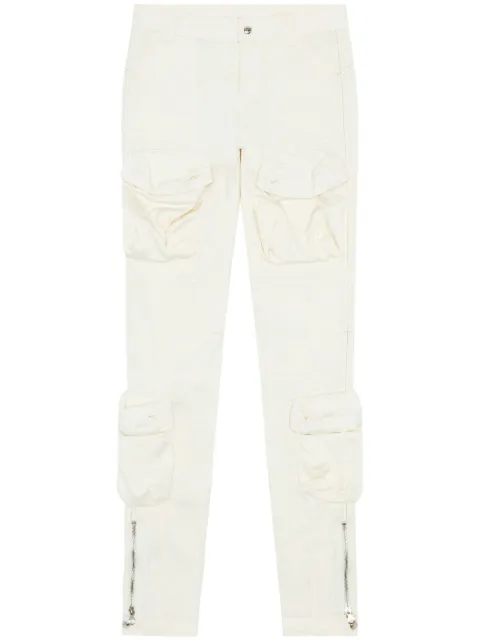Diesel P-Lan slim-cut cargo trousers White A107940LHAI