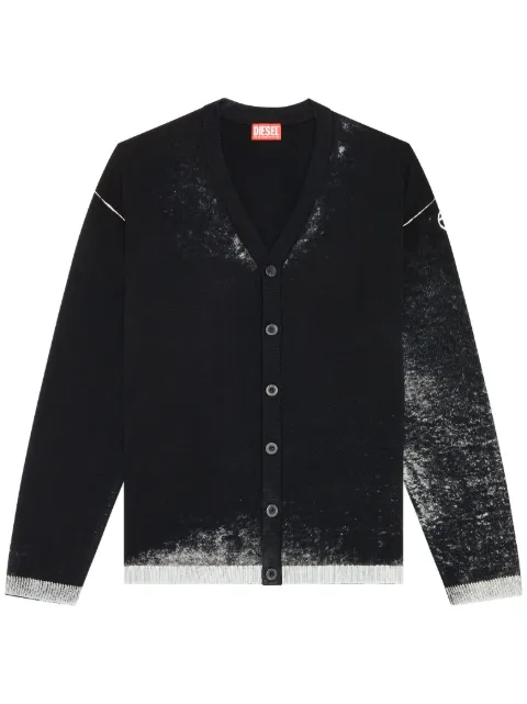 Diesel K-Larence-B cotton cardigan Black A111900BEAR