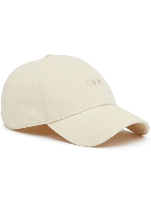 Diesel C-Run-Wash logo-embroidered cap Neutrals A113610BLAA