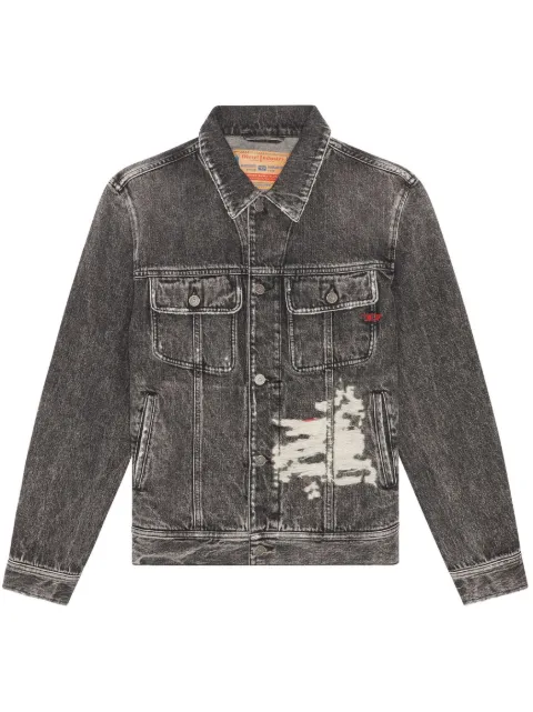 Diesel D-Barcy-S1 denim trucker jacket Grey A11435007S1