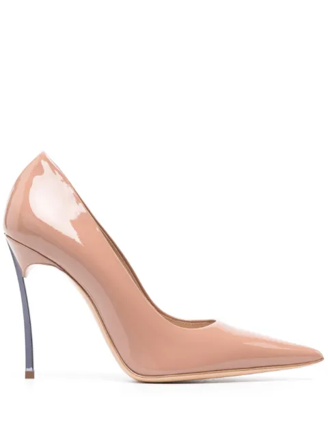 Casadei Superblade 100mm pointed-toe pumps Neutrals 1F920W100MC1444