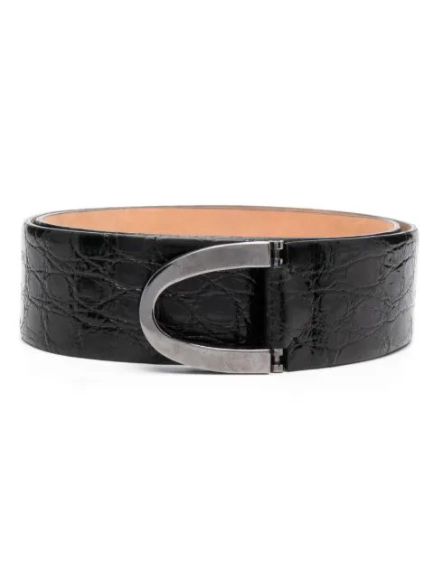 Gianfranco Ferré Pre-Owned 1990s pebbled leather belt Black GFRR180CC