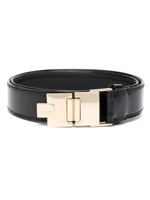 Gianfranco Ferré Pre-Owned 1990s clip-lock leather belt Black GFRR150CC