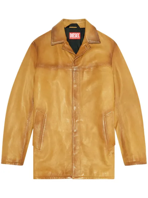 Diesel L-Nico leather jacket Neutrals A105240LICT7BF