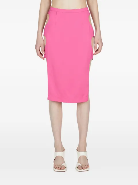 Marco Rambaldi cut-out midi skirt Pink SK168SAN
