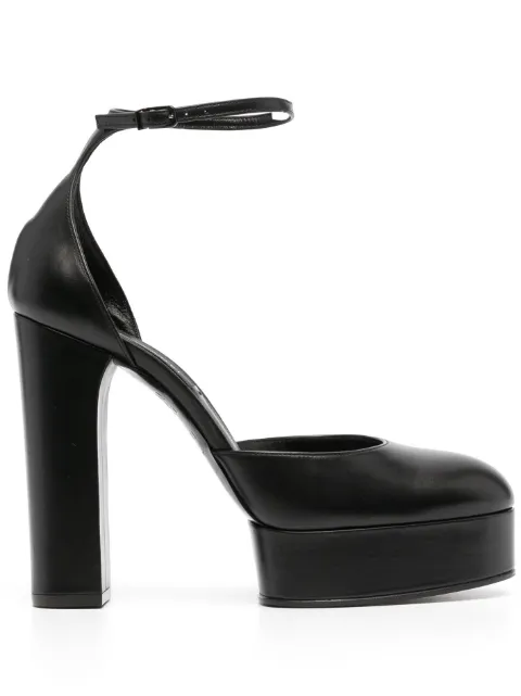 Casadei Betty 130mm platform pumps Black 1H977W1201LOVEC