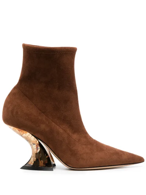 Casadei Elodie 85mm ankle boots Brown 1R395W080MC2163