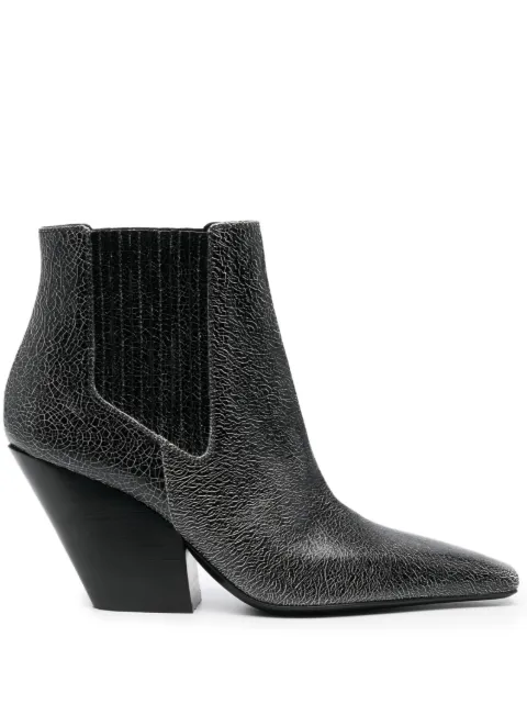Casadei Anastasia 80mm leather boots Black 1R444W0801VULCA