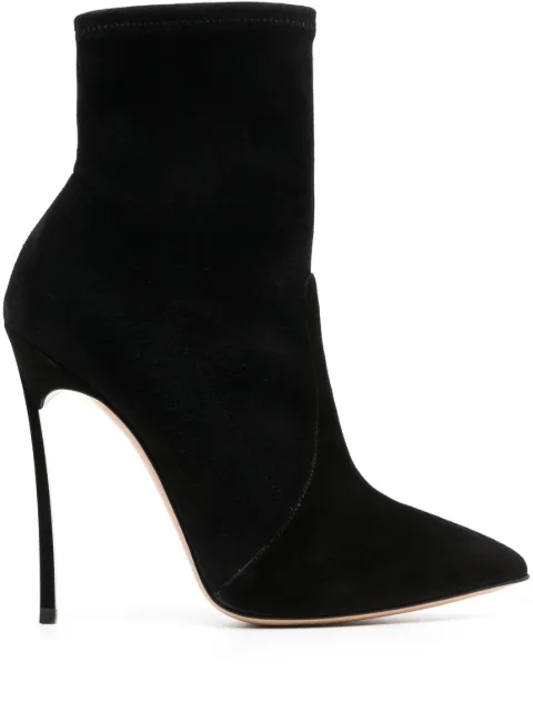 Casadei Blade 125mm leather ankle boots Black 1R665E120TT0005