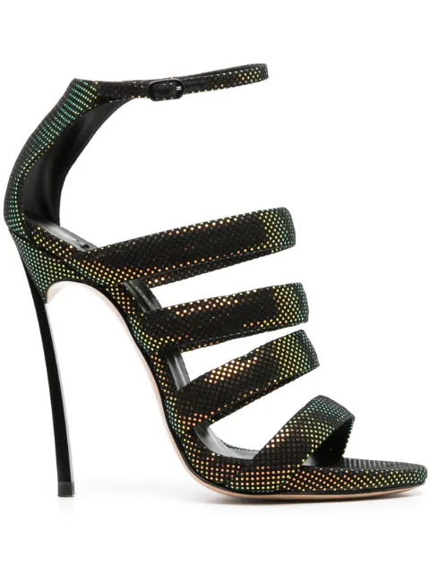 Casadei Aurora Boreal 130mm heel sandals Black 1L182W120TT0435