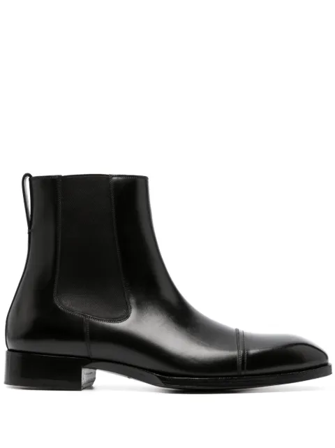 TOM FORD Elkan cap-toe Chelsea boots Black J1140LCL021N