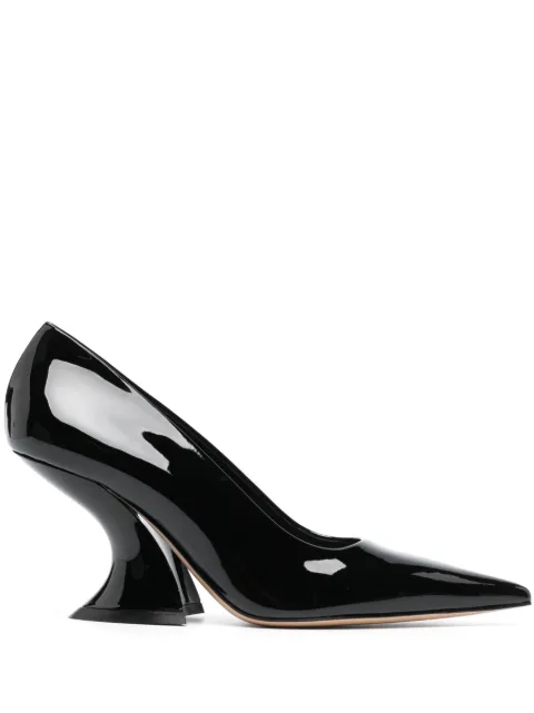 Casadei Elodie 80mm patent-leather pumps Black 1F893V080TTIFFA