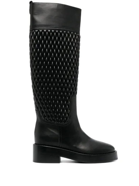 Casadei Dome quilted riding boots Black 1S302W0401C2233