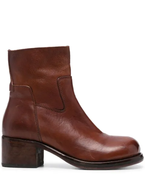 Moma Tronchetto leather ankle boots Brown 72303CCU