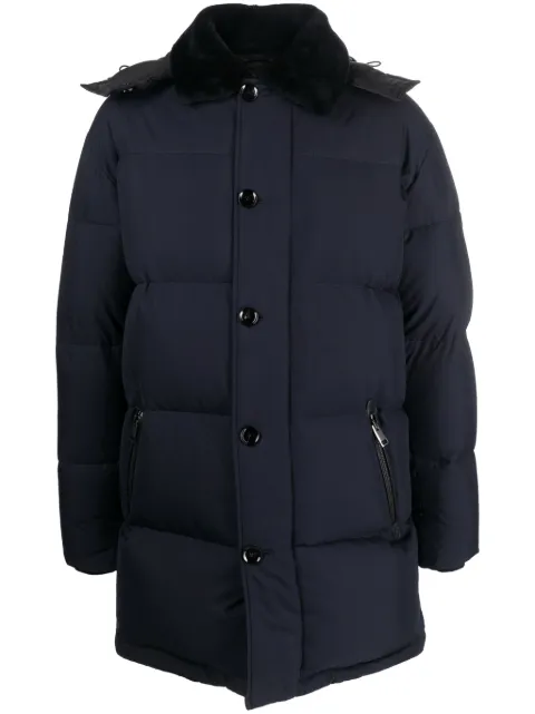 Brioni padded down coat Blue SUPC0LO2401